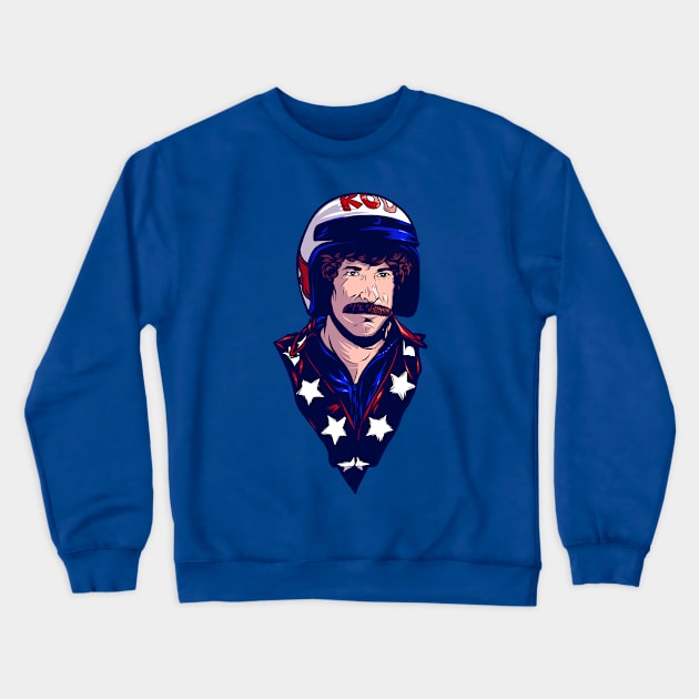 The Stuntman Crewneck Sweatshirt by PaybackPenguin